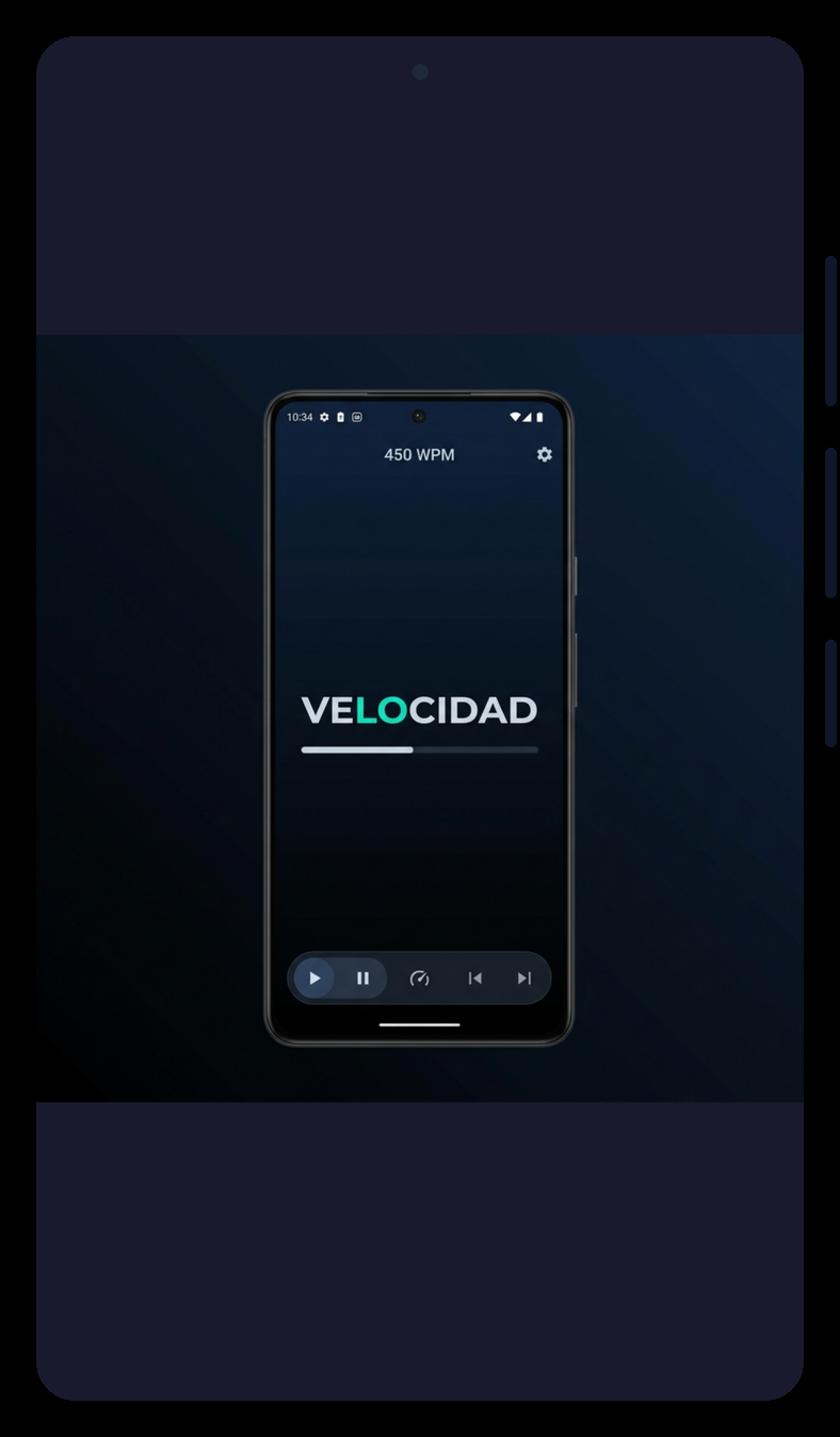Mockup de Falcon Speed Reader