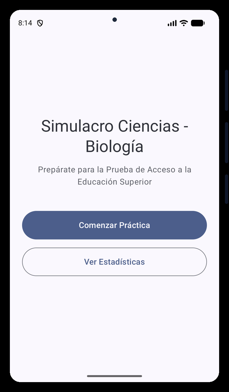 Mockup de PAES Ciencias — Biología