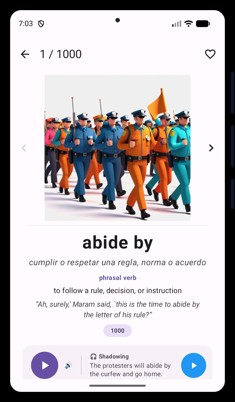 Mockup de Phrasal Verbs 1000