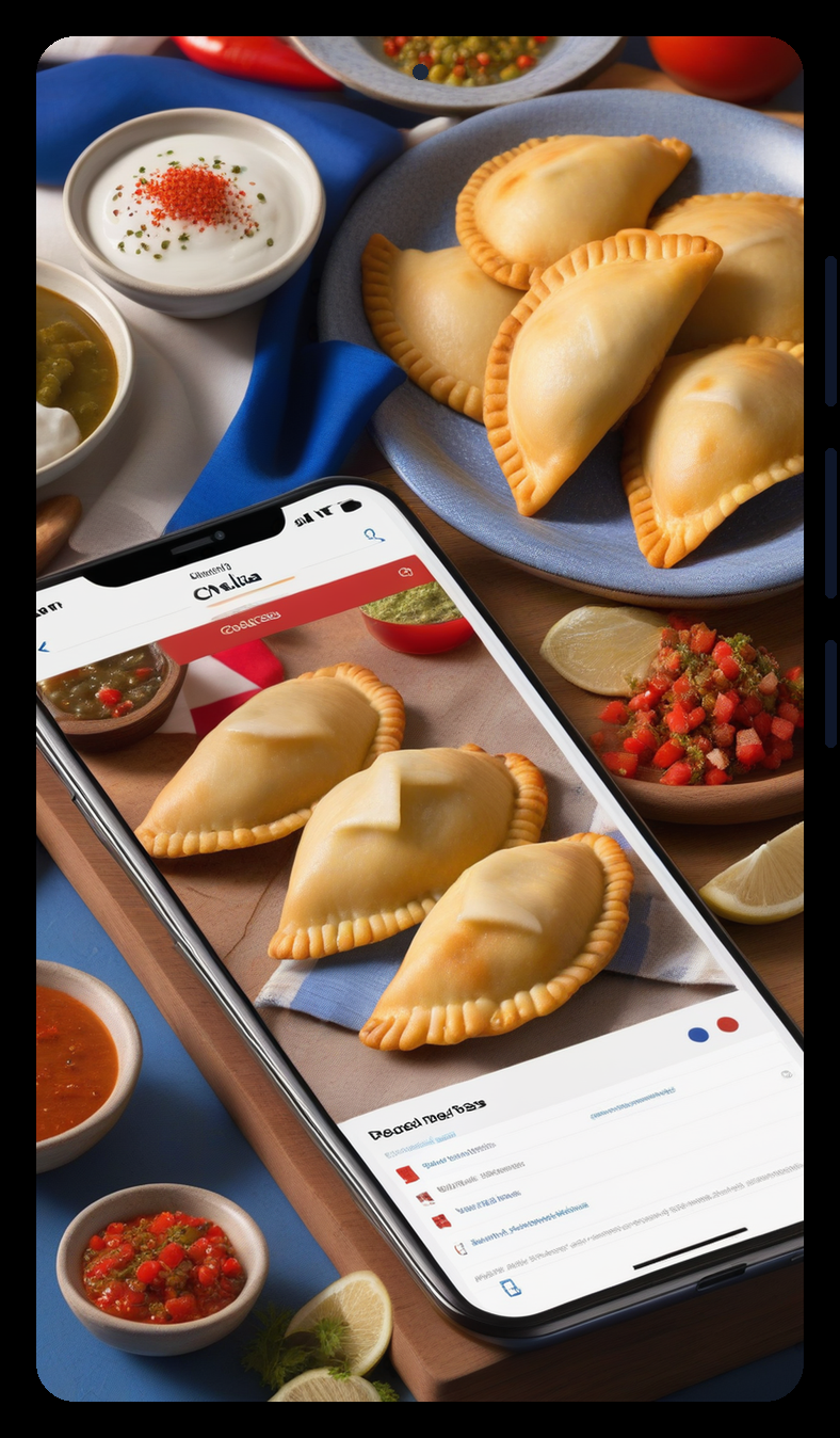 Mockup de Sabores de Chile